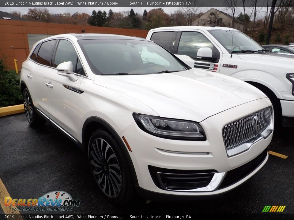 2019 Lincoln Nautilus Black Label AWD White Platinum / Ebony Photo #4