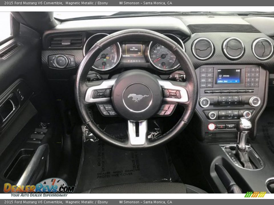 2015 Ford Mustang V6 Convertible Magnetic Metallic / Ebony Photo #4