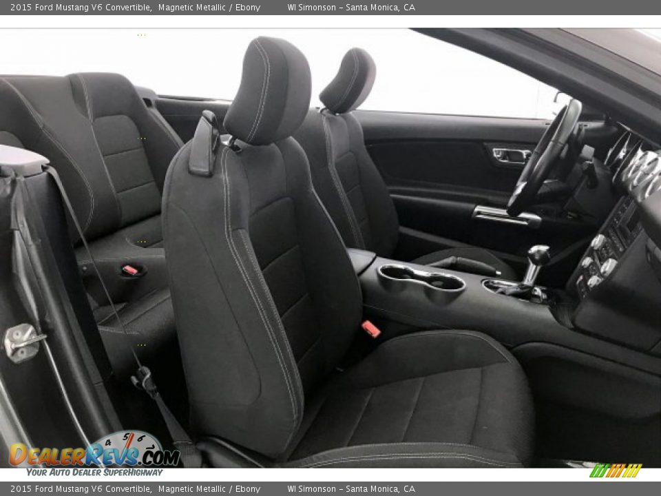 2015 Ford Mustang V6 Convertible Magnetic Metallic / Ebony Photo #6