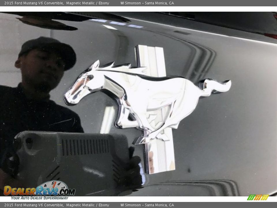 2015 Ford Mustang V6 Convertible Magnetic Metallic / Ebony Photo #7