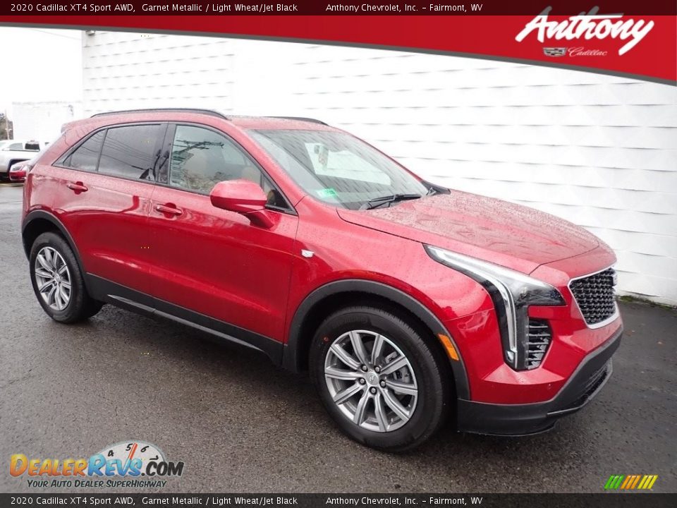 2020 Cadillac XT4 Sport AWD Garnet Metallic / Light Wheat/Jet Black Photo #1