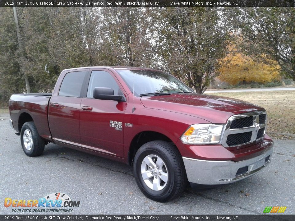 2019 Ram 1500 Classic SLT Crew Cab 4x4 Delmonico Red Pearl / Black/Diesel Gray Photo #4