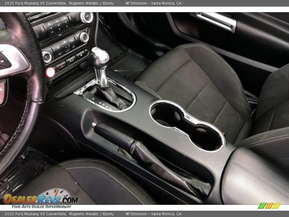 2015 Ford Mustang V6 Convertible Magnetic Metallic / Ebony Photo #23