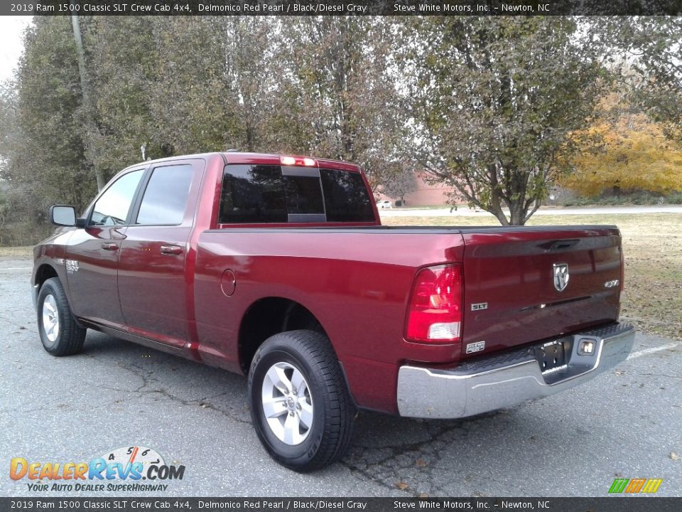 2019 Ram 1500 Classic SLT Crew Cab 4x4 Delmonico Red Pearl / Black/Diesel Gray Photo #8
