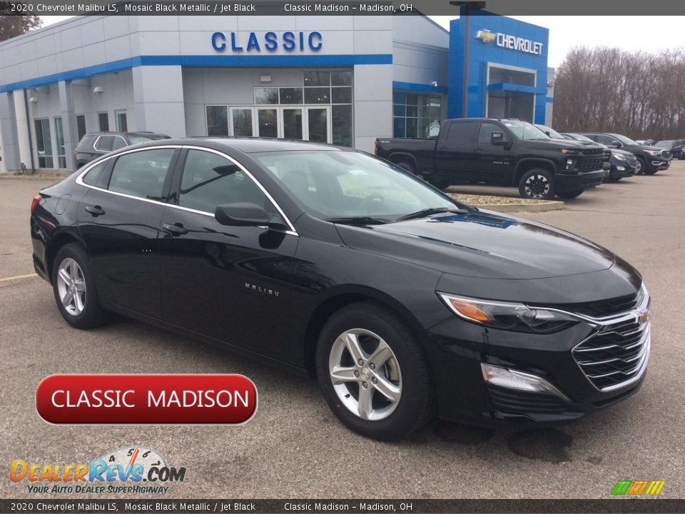 2020 Chevrolet Malibu LS Mosaic Black Metallic / Jet Black Photo #1