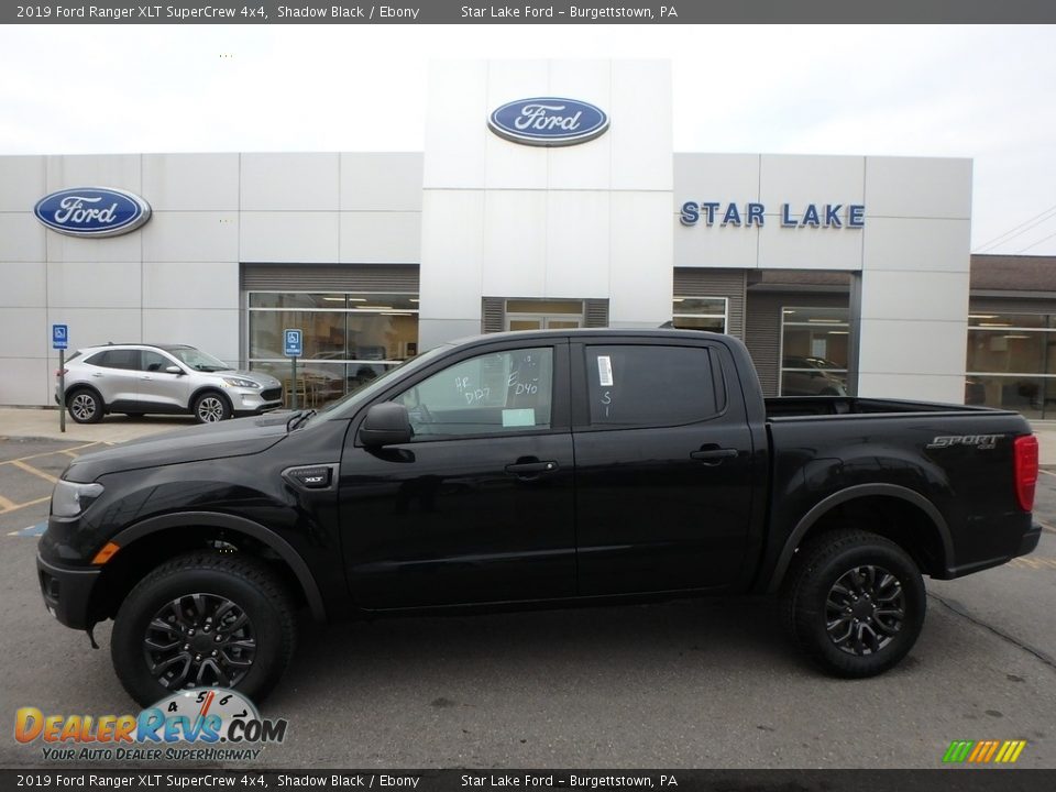 2019 Ford Ranger XLT SuperCrew 4x4 Shadow Black / Ebony Photo #1