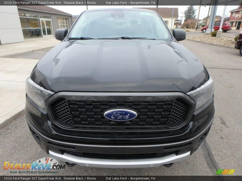 2019 Ford Ranger XLT SuperCrew 4x4 Shadow Black / Ebony Photo #2