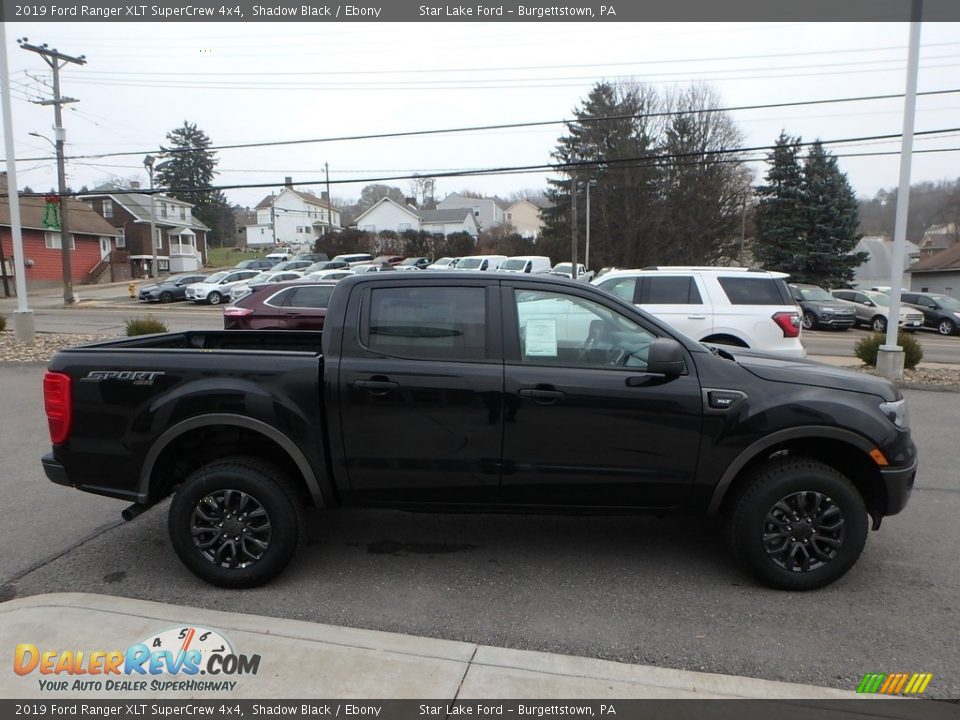 2019 Ford Ranger XLT SuperCrew 4x4 Shadow Black / Ebony Photo #4