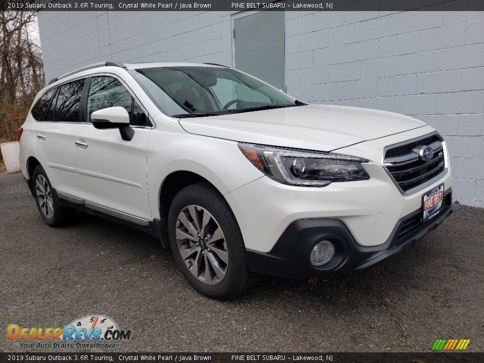 2019 Subaru Outback 3.6R Touring Crystal White Pearl / Java Brown Photo #1