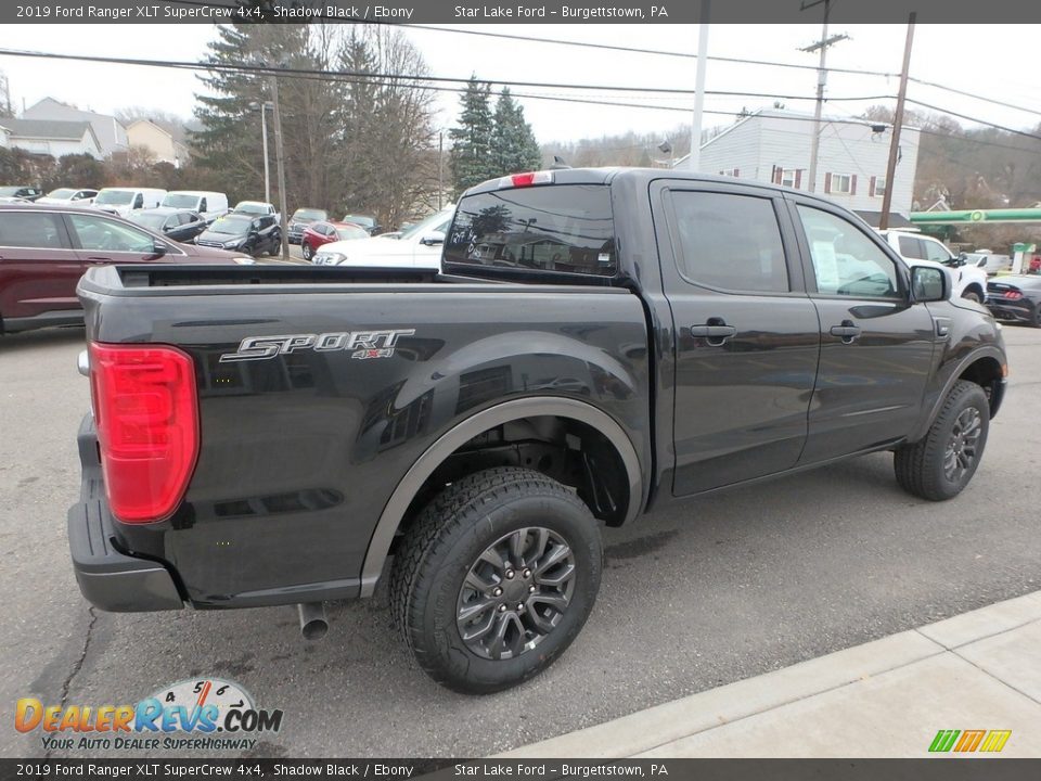 2019 Ford Ranger XLT SuperCrew 4x4 Shadow Black / Ebony Photo #5