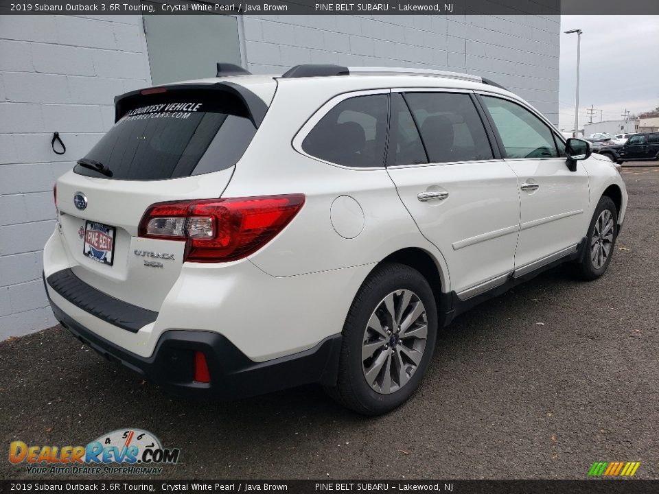 2019 Subaru Outback 3.6R Touring Crystal White Pearl / Java Brown Photo #2