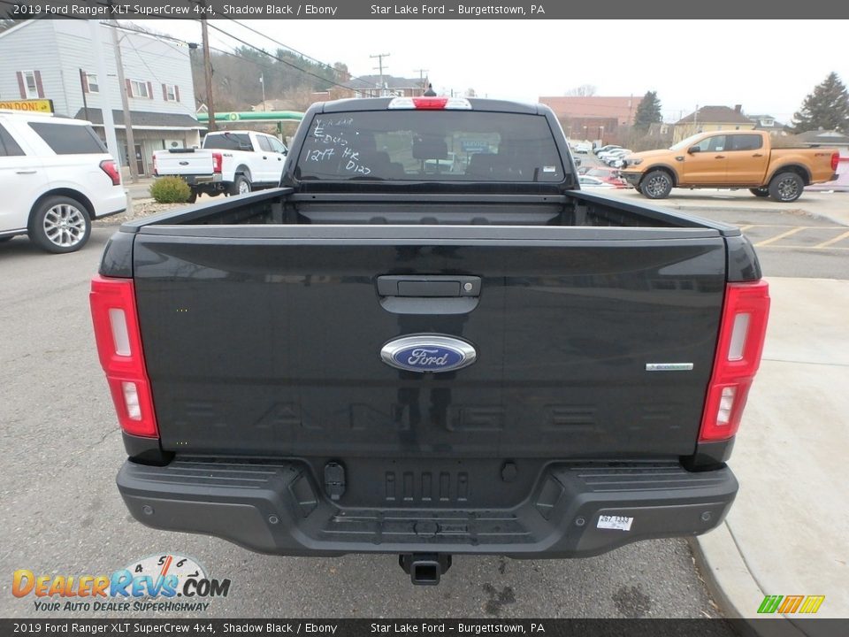 2019 Ford Ranger XLT SuperCrew 4x4 Shadow Black / Ebony Photo #6