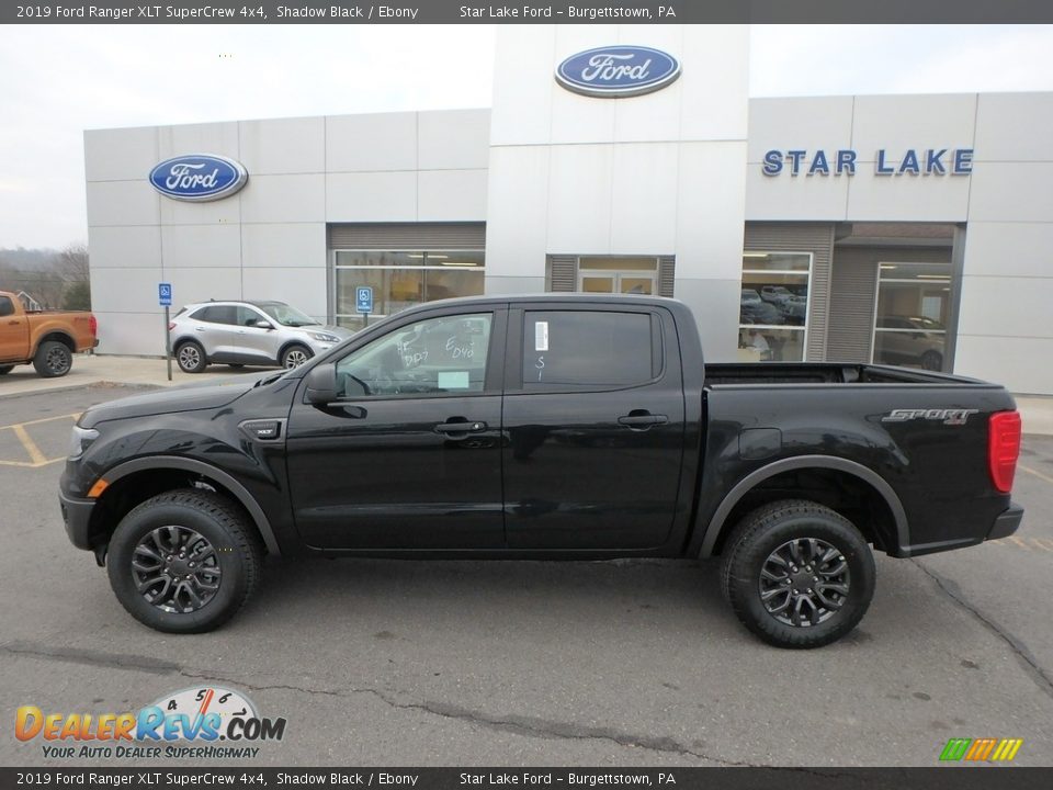 2019 Ford Ranger XLT SuperCrew 4x4 Shadow Black / Ebony Photo #8