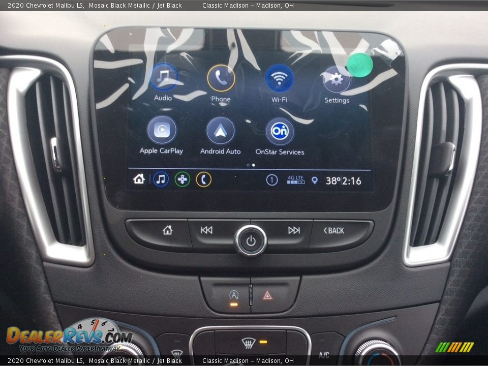 2020 Chevrolet Malibu LS Mosaic Black Metallic / Jet Black Photo #14