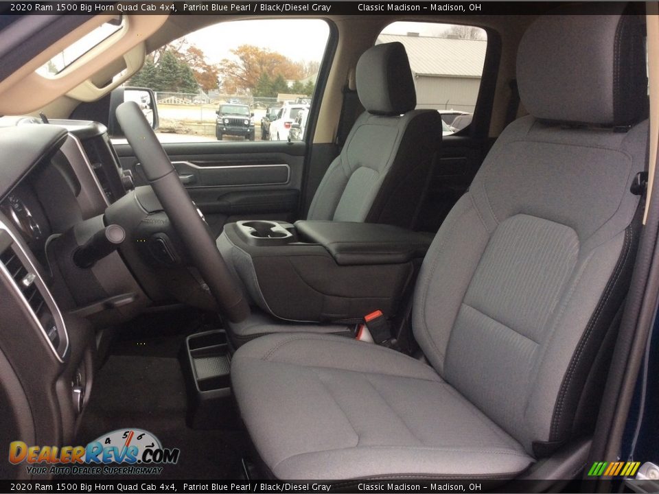 2020 Ram 1500 Big Horn Quad Cab 4x4 Patriot Blue Pearl / Black/Diesel Gray Photo #2