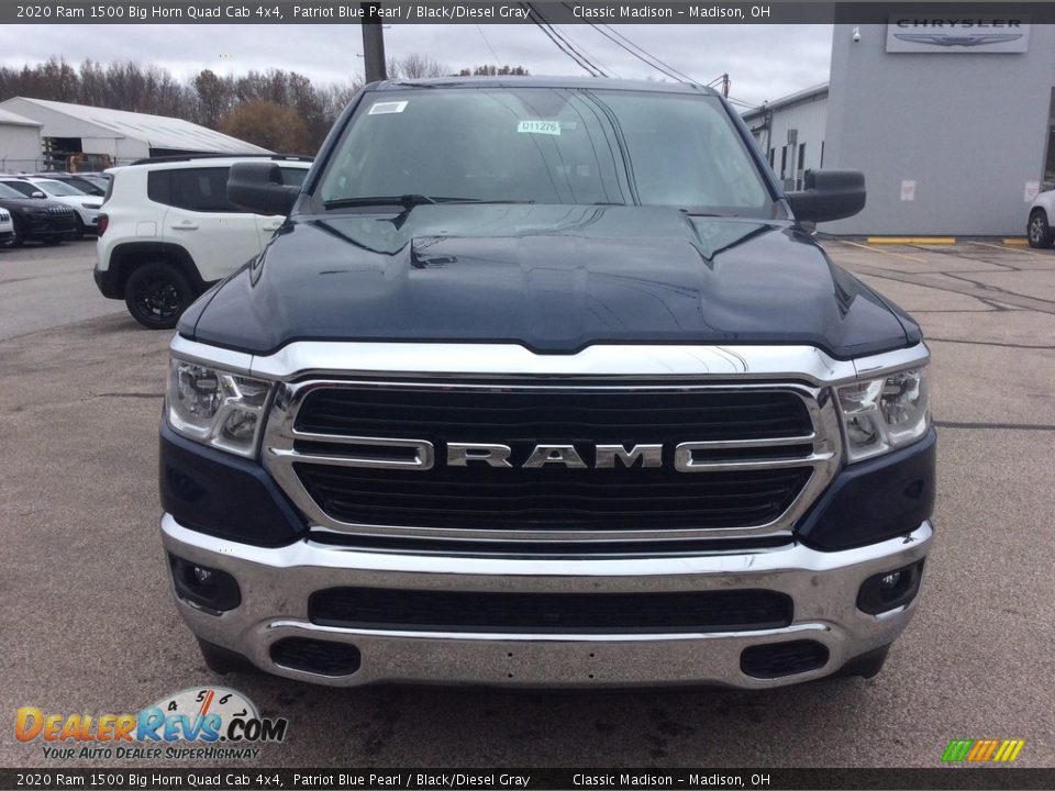 2020 Ram 1500 Big Horn Quad Cab 4x4 Patriot Blue Pearl / Black/Diesel Gray Photo #4