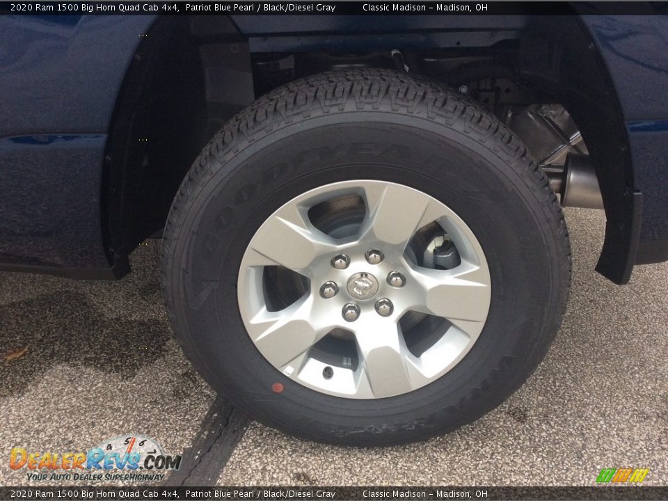 2020 Ram 1500 Big Horn Quad Cab 4x4 Patriot Blue Pearl / Black/Diesel Gray Photo #10