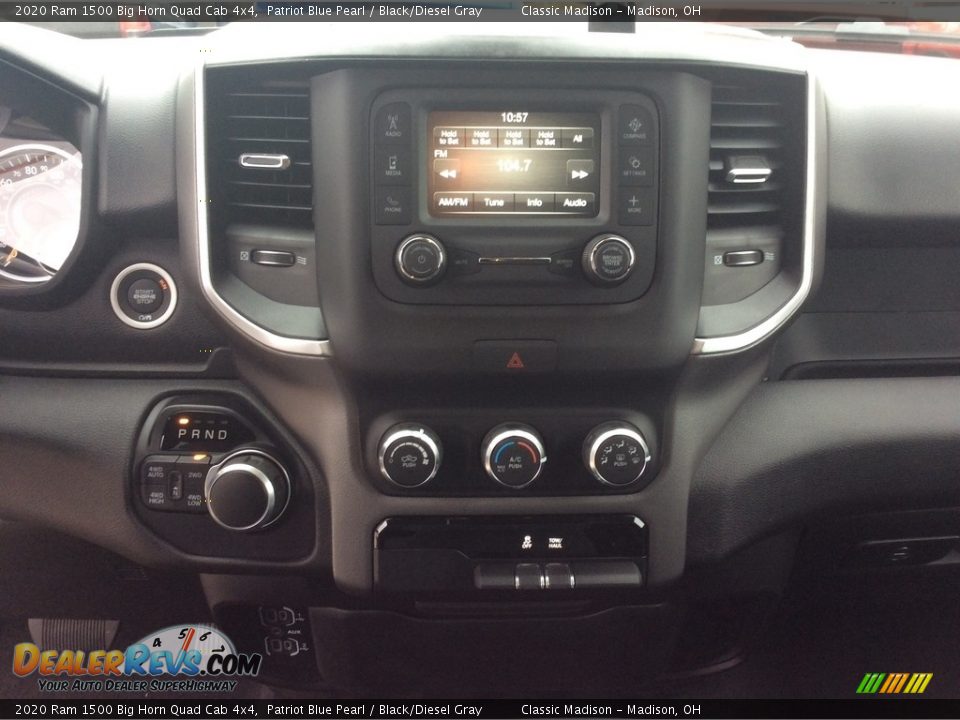2020 Ram 1500 Big Horn Quad Cab 4x4 Patriot Blue Pearl / Black/Diesel Gray Photo #14
