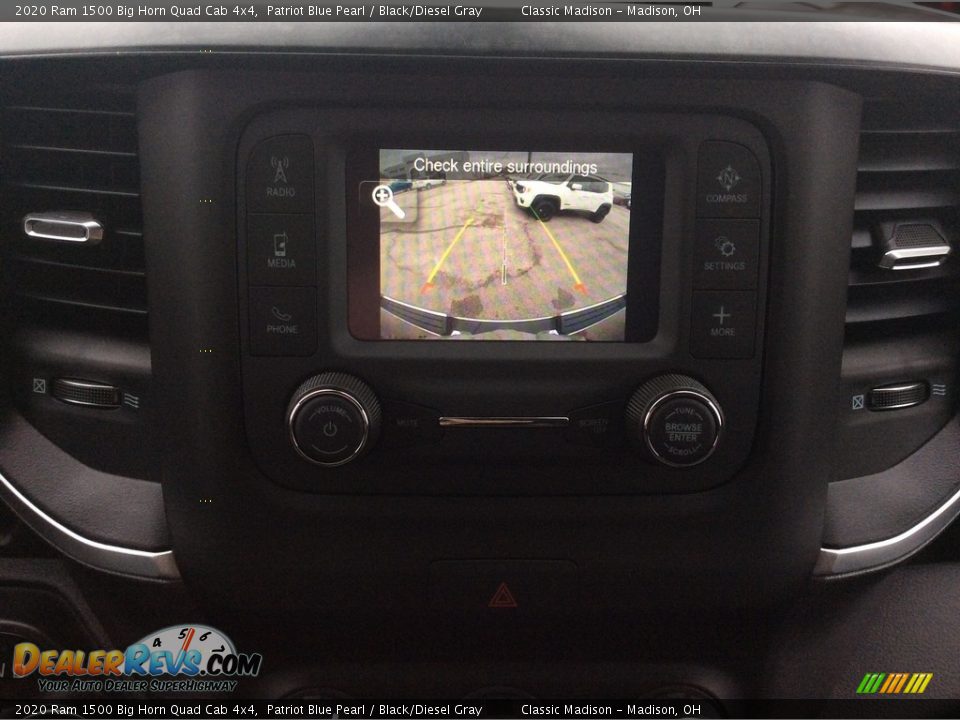 2020 Ram 1500 Big Horn Quad Cab 4x4 Patriot Blue Pearl / Black/Diesel Gray Photo #15