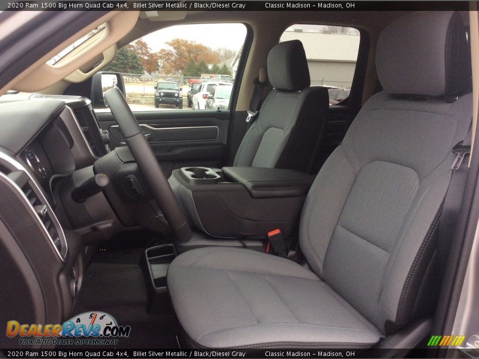 2020 Ram 1500 Big Horn Quad Cab 4x4 Billet Silver Metallic / Black/Diesel Gray Photo #2