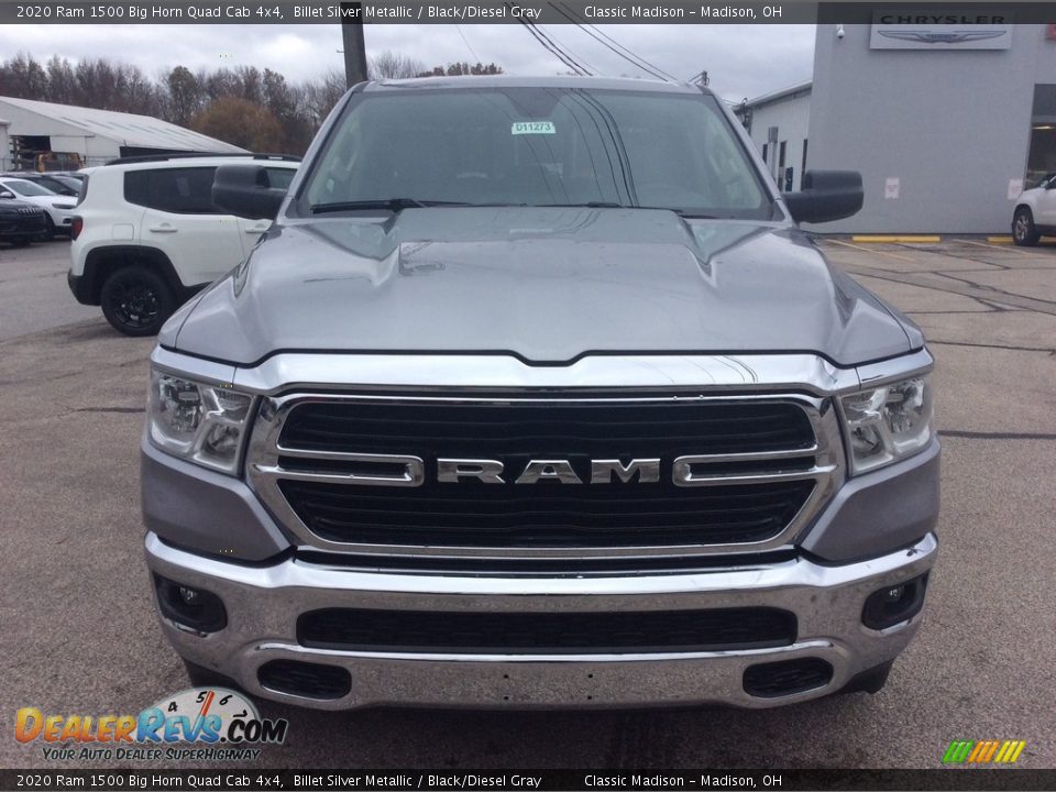 2020 Ram 1500 Big Horn Quad Cab 4x4 Billet Silver Metallic / Black/Diesel Gray Photo #4