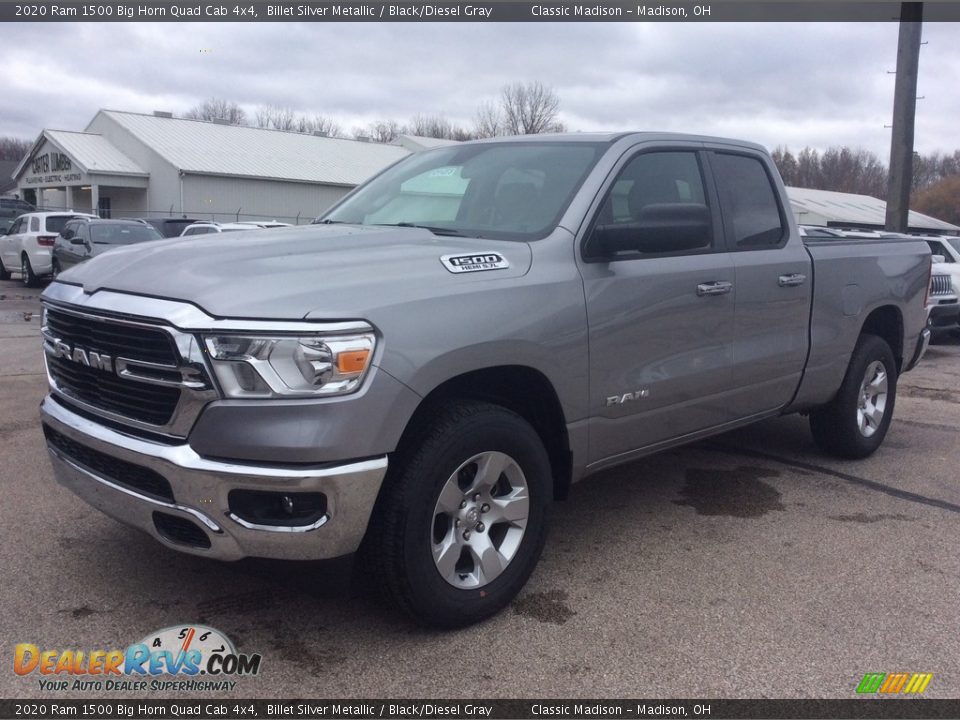 2020 Ram 1500 Big Horn Quad Cab 4x4 Billet Silver Metallic / Black/Diesel Gray Photo #5
