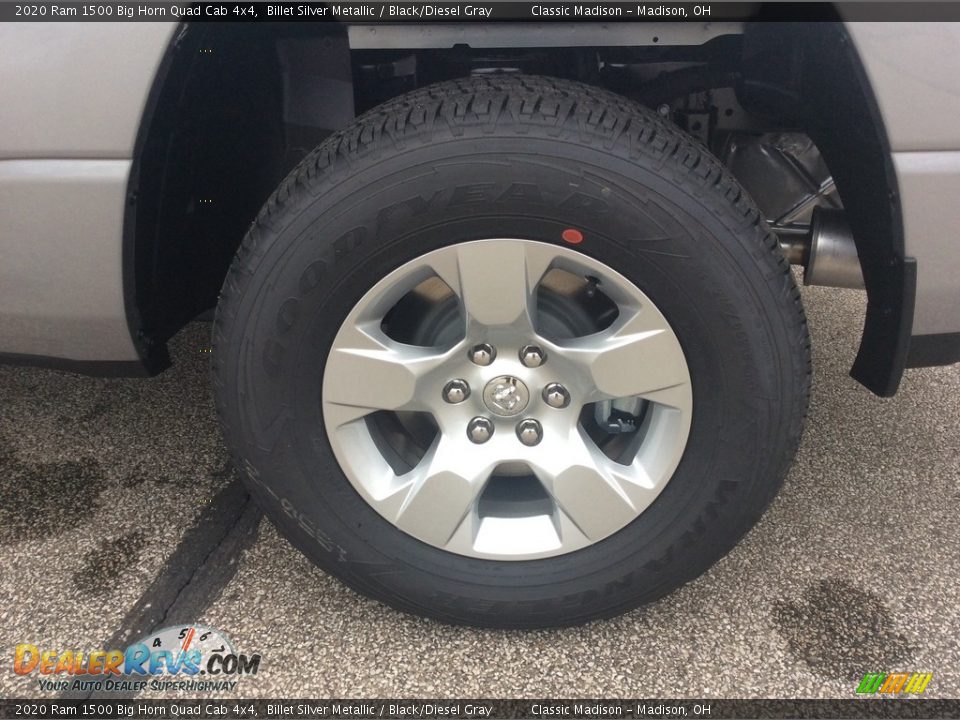 2020 Ram 1500 Big Horn Quad Cab 4x4 Billet Silver Metallic / Black/Diesel Gray Photo #10