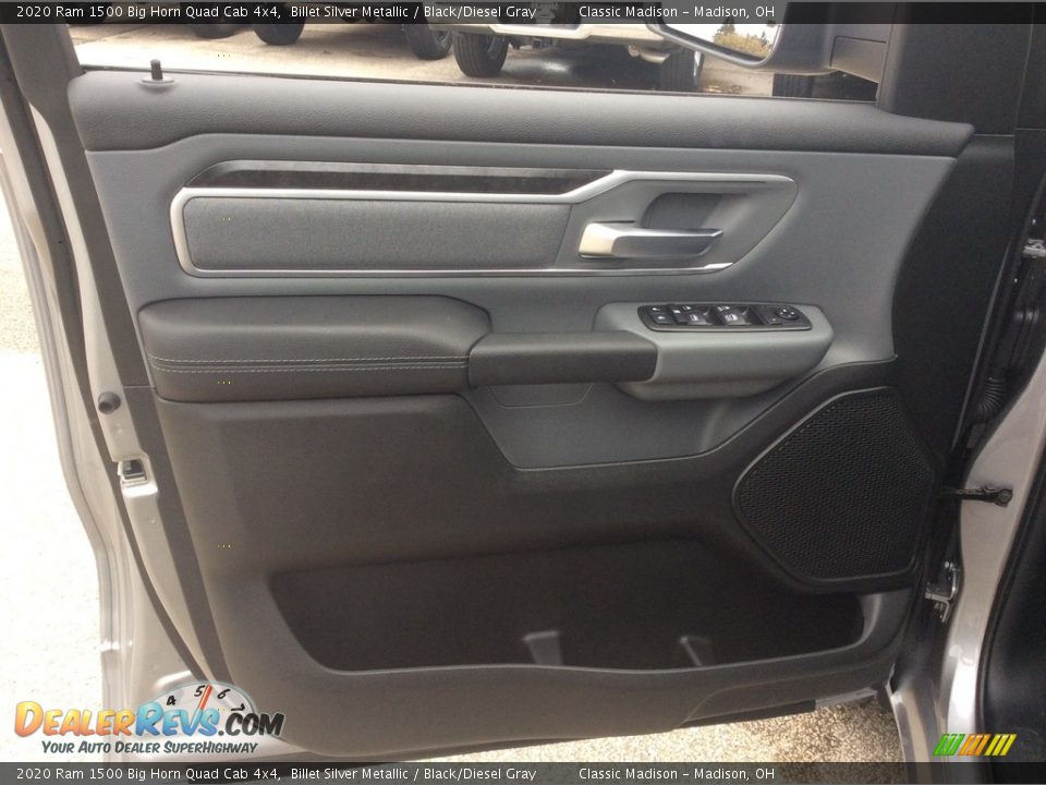 2020 Ram 1500 Big Horn Quad Cab 4x4 Billet Silver Metallic / Black/Diesel Gray Photo #11