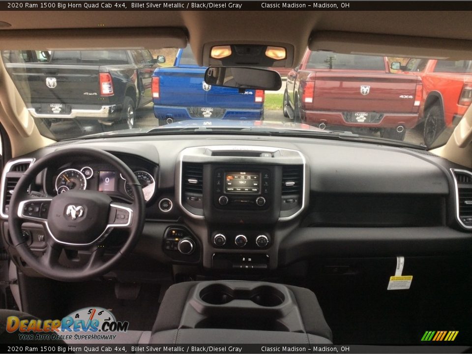 2020 Ram 1500 Big Horn Quad Cab 4x4 Billet Silver Metallic / Black/Diesel Gray Photo #13
