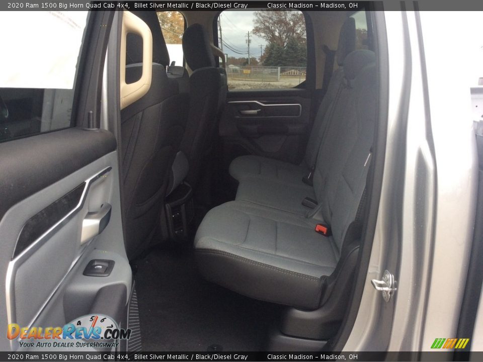 2020 Ram 1500 Big Horn Quad Cab 4x4 Billet Silver Metallic / Black/Diesel Gray Photo #16