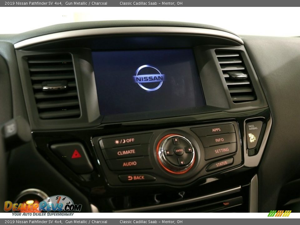 2019 Nissan Pathfinder SV 4x4 Gun Metallic / Charcoal Photo #10