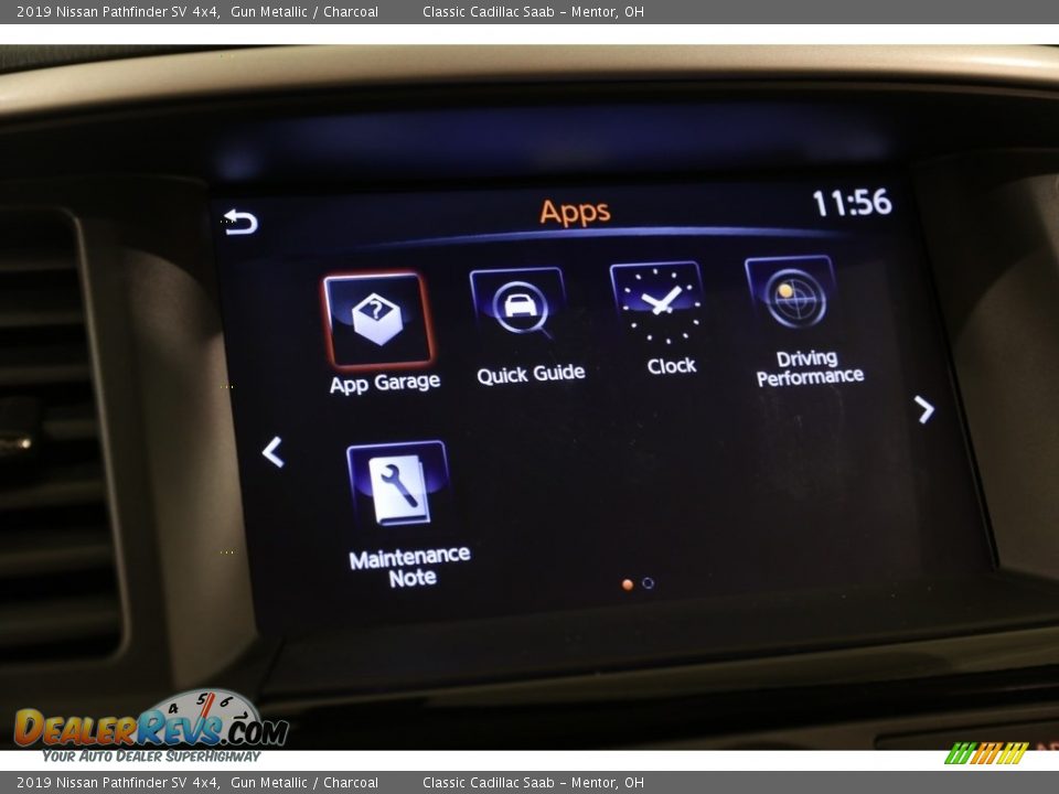 2019 Nissan Pathfinder SV 4x4 Gun Metallic / Charcoal Photo #12