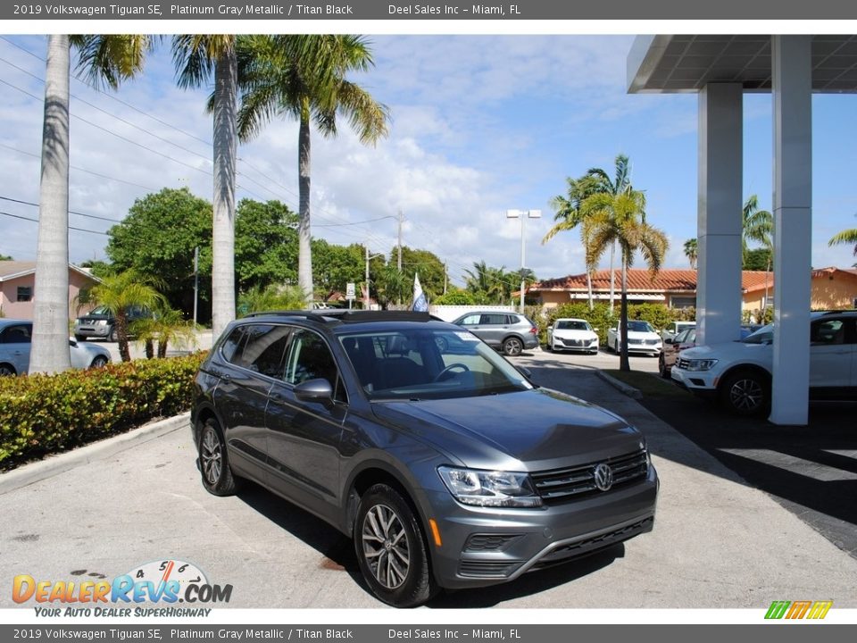 2019 Volkswagen Tiguan SE Platinum Gray Metallic / Titan Black Photo #1