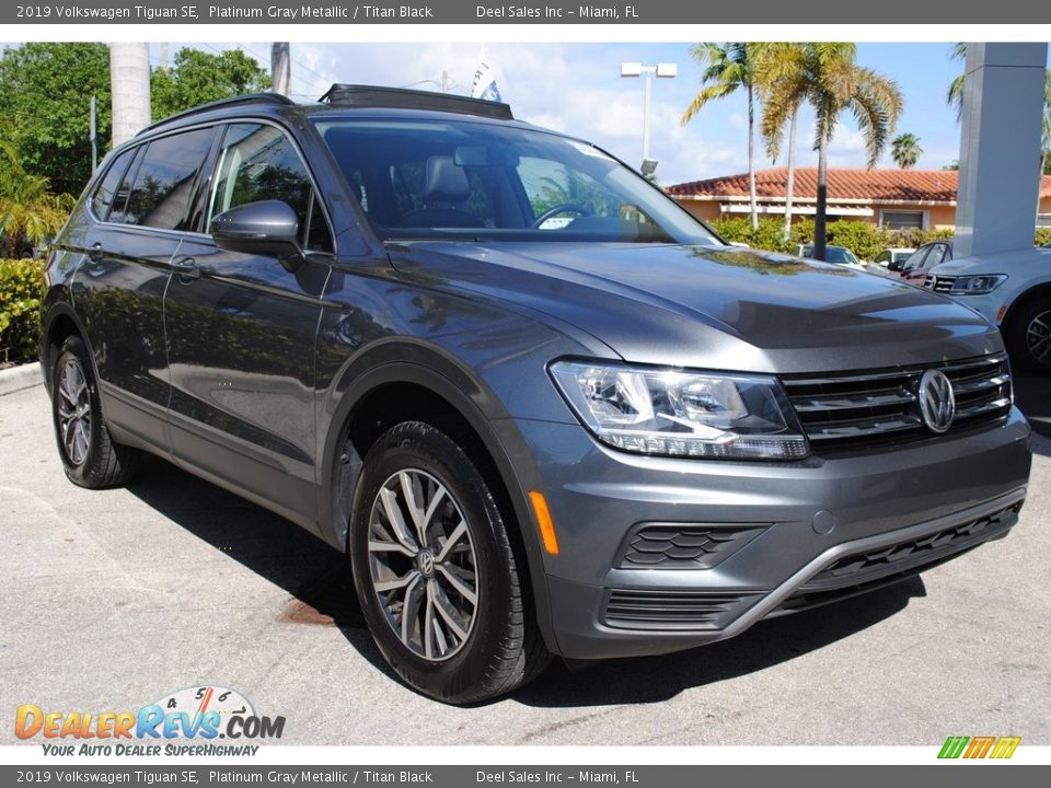 2019 Volkswagen Tiguan SE Platinum Gray Metallic / Titan Black Photo #2