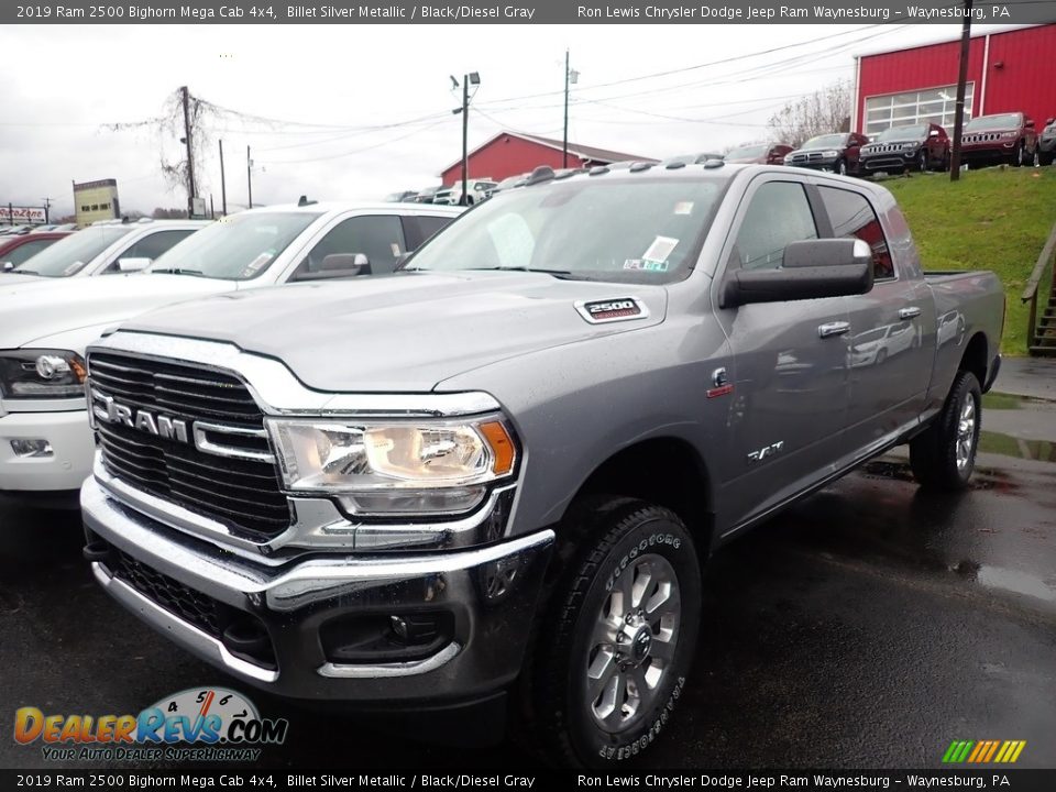 2019 Ram 2500 Bighorn Mega Cab 4x4 Billet Silver Metallic / Black/Diesel Gray Photo #1