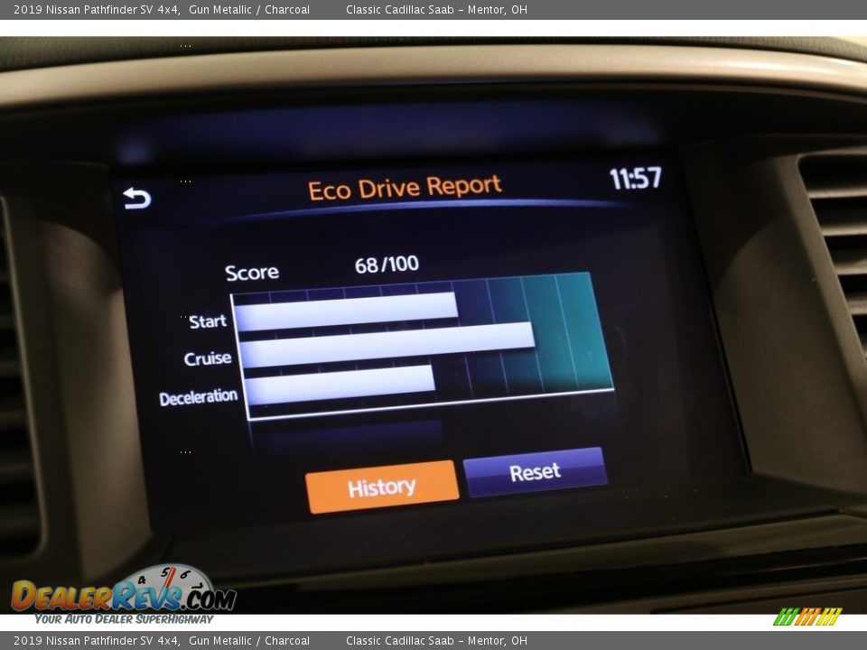 2019 Nissan Pathfinder SV 4x4 Gun Metallic / Charcoal Photo #16