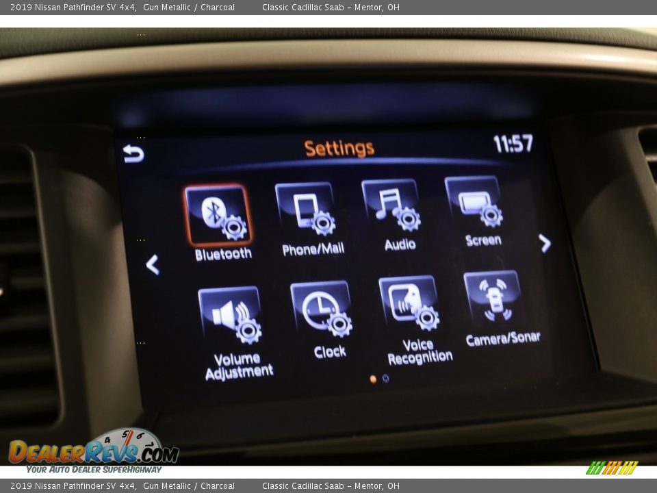 2019 Nissan Pathfinder SV 4x4 Gun Metallic / Charcoal Photo #17