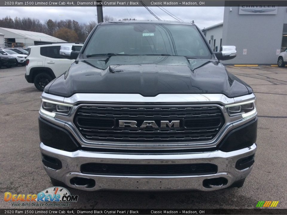 2020 Ram 1500 Limited Crew Cab 4x4 Diamond Black Crystal Pearl / Black Photo #4