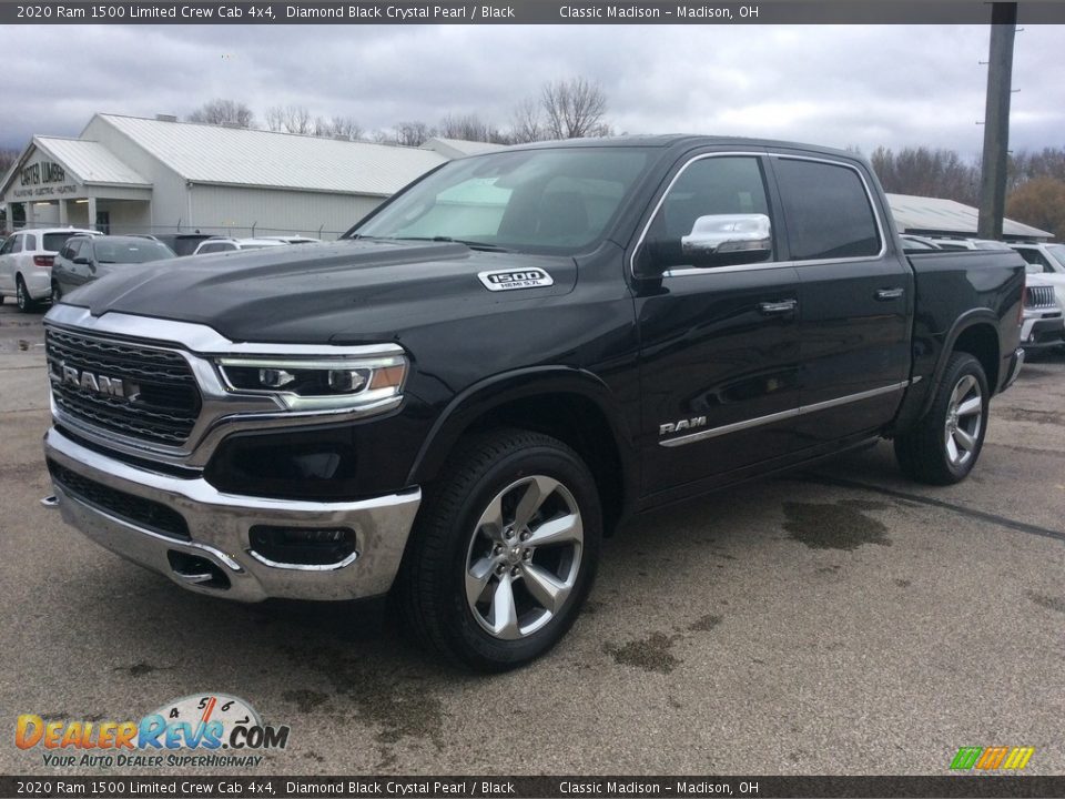 2020 Ram 1500 Limited Crew Cab 4x4 Diamond Black Crystal Pearl / Black Photo #5