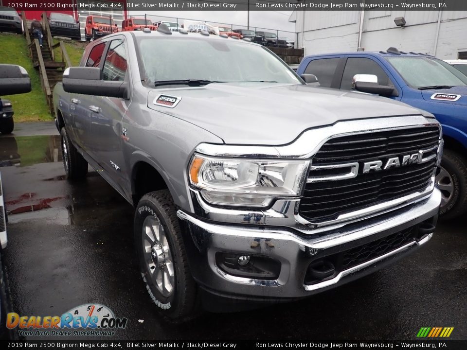 2019 Ram 2500 Bighorn Mega Cab 4x4 Billet Silver Metallic / Black/Diesel Gray Photo #6