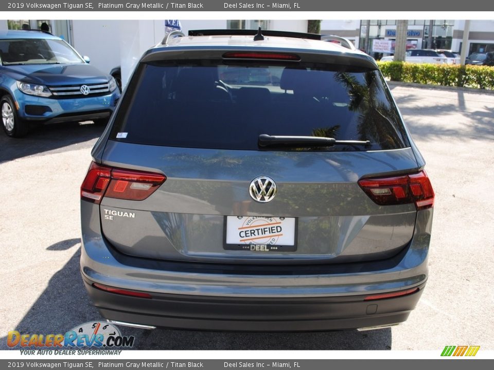 2019 Volkswagen Tiguan SE Platinum Gray Metallic / Titan Black Photo #8