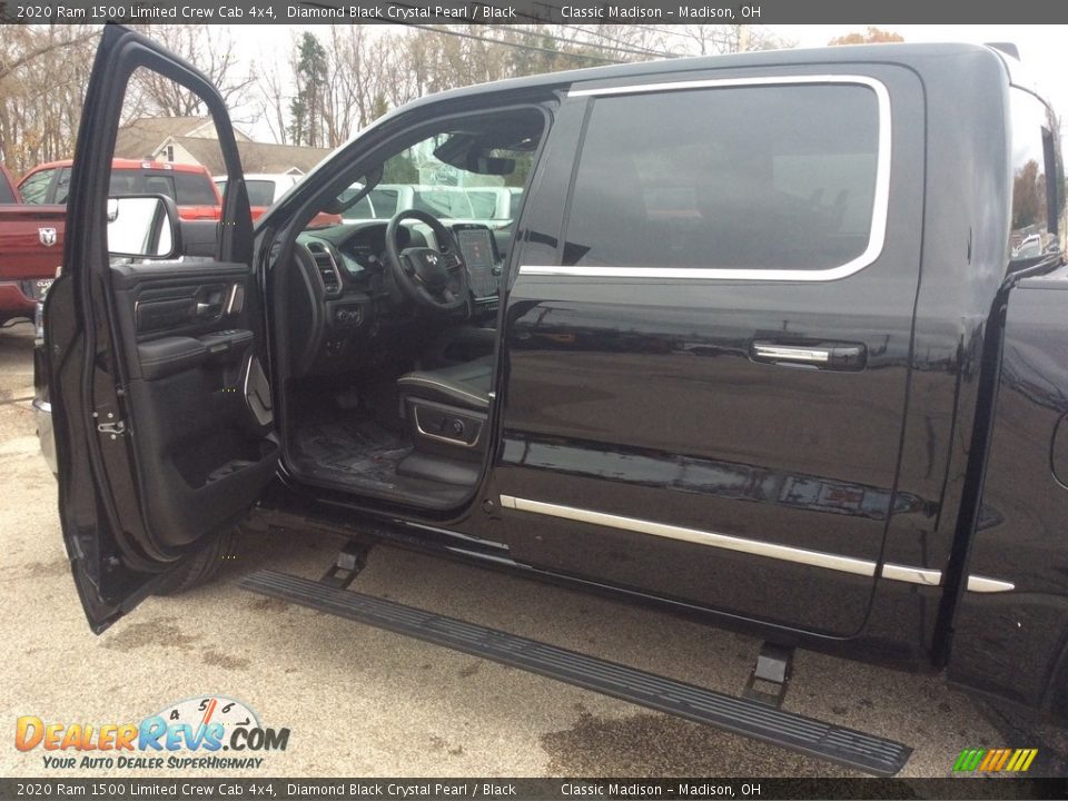 2020 Ram 1500 Limited Crew Cab 4x4 Diamond Black Crystal Pearl / Black Photo #8