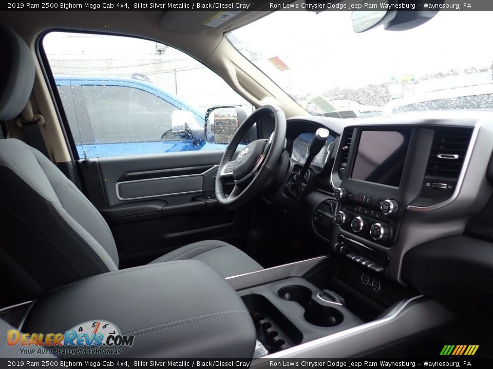 2019 Ram 2500 Bighorn Mega Cab 4x4 Billet Silver Metallic / Black/Diesel Gray Photo #9