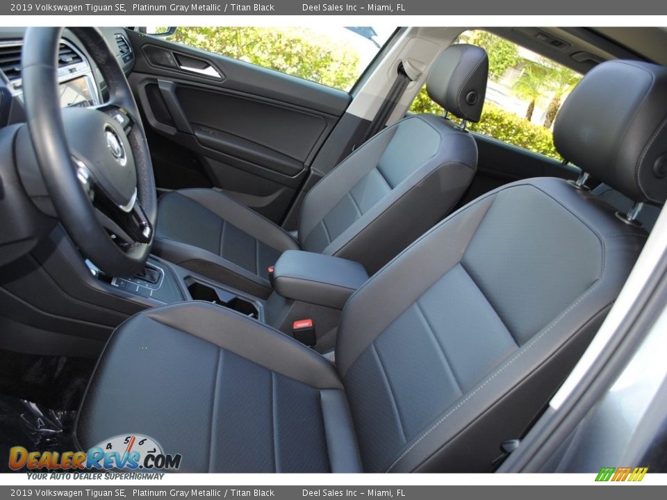 2019 Volkswagen Tiguan SE Platinum Gray Metallic / Titan Black Photo #13