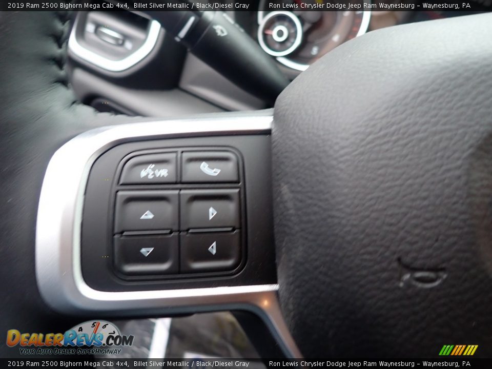 2019 Ram 2500 Bighorn Mega Cab 4x4 Billet Silver Metallic / Black/Diesel Gray Photo #13