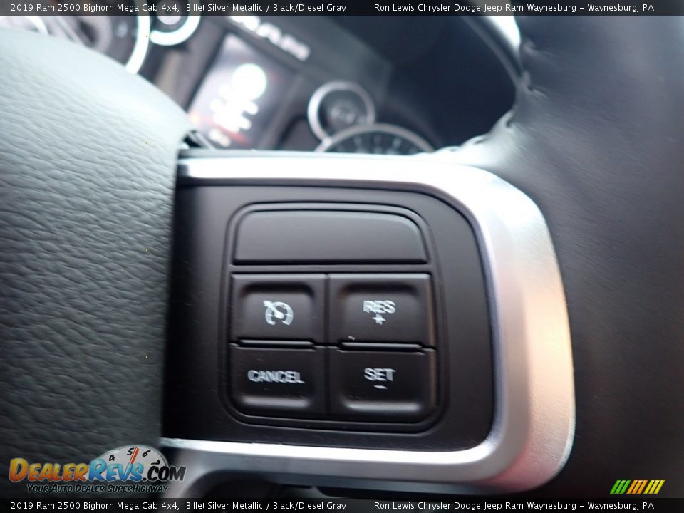 2019 Ram 2500 Bighorn Mega Cab 4x4 Billet Silver Metallic / Black/Diesel Gray Photo #14