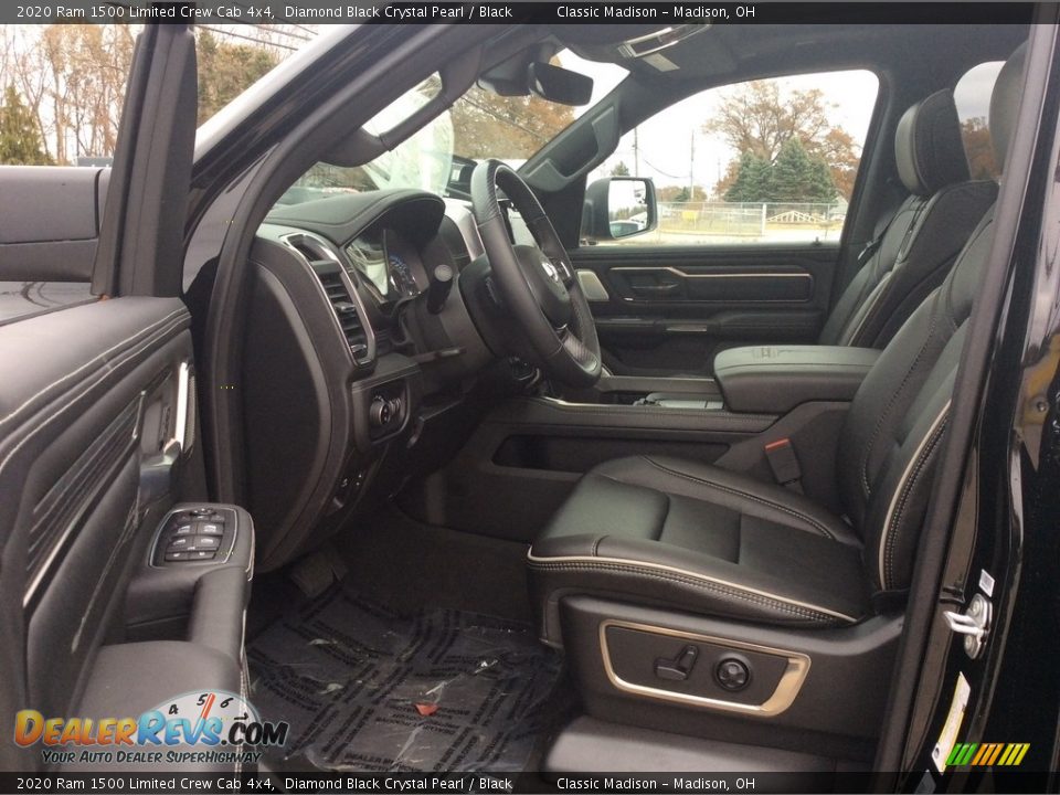 2020 Ram 1500 Limited Crew Cab 4x4 Diamond Black Crystal Pearl / Black Photo #13