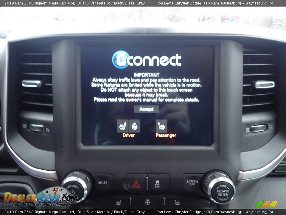 2019 Ram 2500 Bighorn Mega Cab 4x4 Billet Silver Metallic / Black/Diesel Gray Photo #15