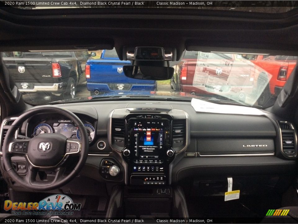 2020 Ram 1500 Limited Crew Cab 4x4 Diamond Black Crystal Pearl / Black Photo #14