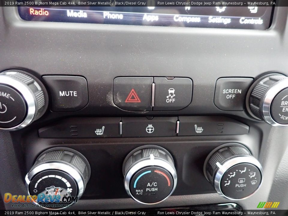 2019 Ram 2500 Bighorn Mega Cab 4x4 Billet Silver Metallic / Black/Diesel Gray Photo #17